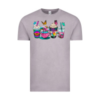 Vintage Zinc tie dye coffee cups Vintage Tee - OliviaCreatesArt