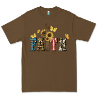 Cacao Faith USA sunflower 4th of july Premium Tee - HowdyJamesFarm