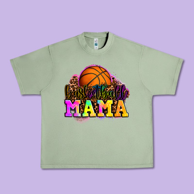 Basketball Mama Urban Heavy Tee Designed By Oliviacreatesart