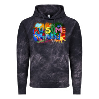Cloud Black Au-some dad Autism Vintage Hoodie - FaDigitalArtStudio