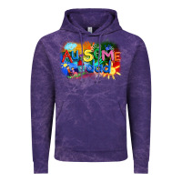 Cloud Purple Au-some dad Autism Vintage Hoodie - FaDigitalArtStudio
