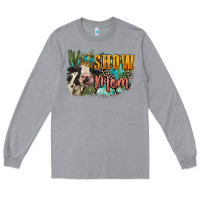 Heather Grey Show mom cow Mother's Day Long Sleeve Tee - FaDigitalArtStudio