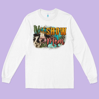 Show Mom Cow Mother's Day Long Sleeve Tee Designed By Fadigitalartstudio