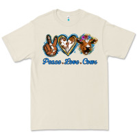 Bone Peace Love Cows Premium Tee - Jasminsmagicworld