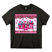 Asphalt Breast Cancer coffee cups Heavy Core Tee - NancyCooperArtShop