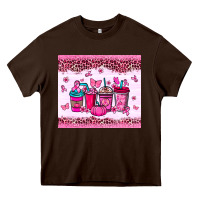 Chocolate Brown Breast Cancer coffee cups Heavy Core Tee - NancyCooperArtShop