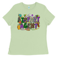 Matcha airport agent mardi gras Ladies Tee - CowGirlArtShop