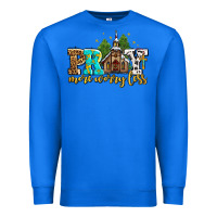 True Royal pray more worry less with church Premium Sweatshirt - AdoDesignShop