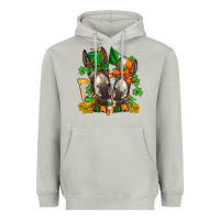 Moon Dust st patricks donkeys with  shamrocks Heavyweight Hoodie - AdoDesignShop