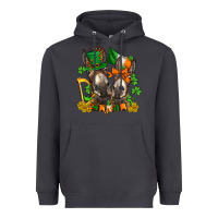 Smoke st patricks donkeys with  shamrocks Heavyweight Hoodie - AdoDesignShop