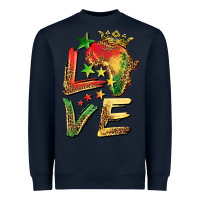 Navy juneteenth love Heavyweight Sweatshirt - BarkalooDesign