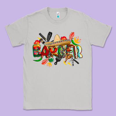 Cinco De Mayo Barber Classic Tee Designed By Cowgirlartshop