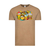 Vintage Coffee school bus coffee cups Vintage Tee - OliviaCreatesArt