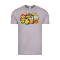 Vintage Zinc school bus coffee cups Vintage Tee - OliviaCreatesArt