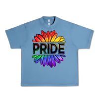 Pebble Blue hippie pride sunflowers Urban Heavy Tee - OliviaCreatesArt
