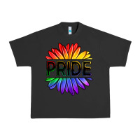 Pigment Black hippie pride sunflowers Urban Heavy Tee - OliviaCreatesArt