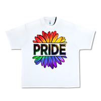 White hippie pride sunflowers Urban Heavy Tee - OliviaCreatesArt