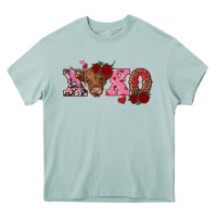 Arona xoxo highland cow Heavy Core Tee - RanaPortraitStore