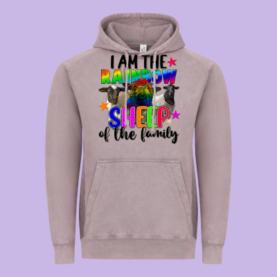 I Am The Rainbow Sheep Of The Family Vintage Hoodie Designed By Fadigitalartstudio