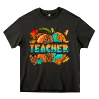 Asphalt Teacher pumpkin Heavy Core Tee - NancyCooperArtShop