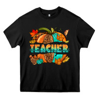 Black Teacher pumpkin Heavy Core Tee - NancyCooperArtShop