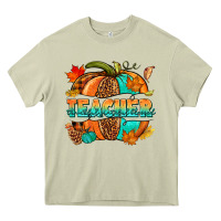 Mossy Teacher pumpkin Heavy Core Tee - NancyCooperArtShop