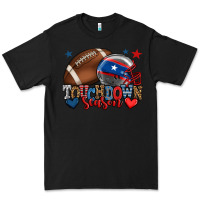 Black Touchdown season American football 4th of july Premium Tee - HowdyJamesFarm