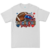 Dove Grey Touchdown season American football 4th of july Premium Tee - HowdyJamesFarm
