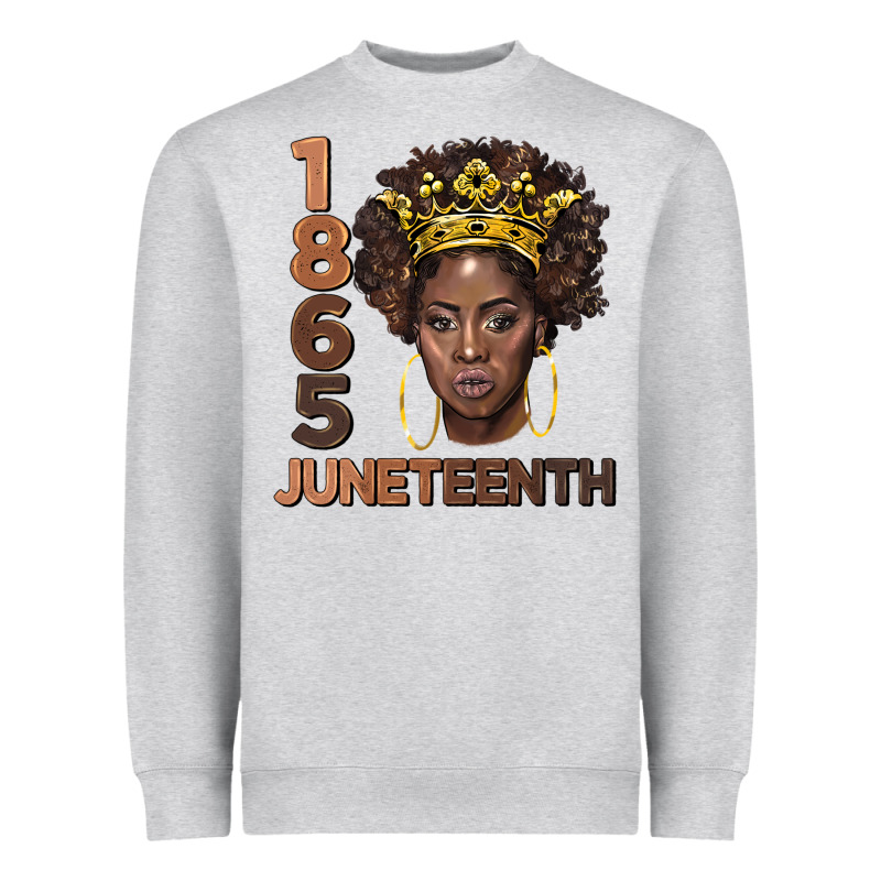 1865 Juneteenth Black Women Heavyweight Sweatshirt by BarkalooDesign | Teevron