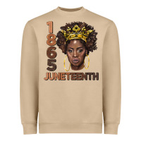 Mushroom 1865 juneteenth black women Heavyweight Sweatshirt - BarkalooDesign