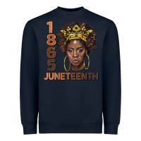 Navy 1865 juneteenth black women Heavyweight Sweatshirt - BarkalooDesign