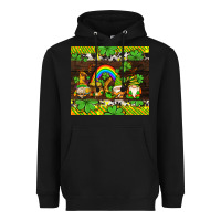 Black western st patricks gnomes Heavyweight Hoodie - AdoDesignShop