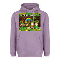 Lavender western st patricks gnomes Heavyweight Hoodie - AdoDesignShop