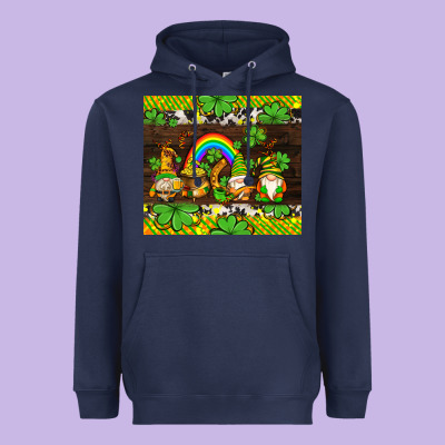 Western St Patricks Gnomes Heavyweight Hoodie Designed By Adodesignshop