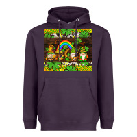 Plum western st patricks gnomes Heavyweight Hoodie - AdoDesignShop