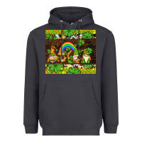 Smoke western st patricks gnomes Heavyweight Hoodie - AdoDesignShop