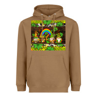 Toasted Coconut western st patricks gnomes Heavyweight Hoodie - AdoDesignShop