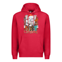 Cardinal merry Christmas pig Premium Hoodie - CowhideDigitalArt