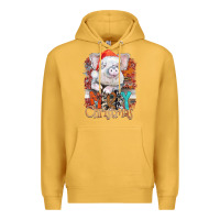 Mustard merry Christmas pig Premium Hoodie - CowhideDigitalArt
