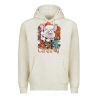 Oatmeal Heather merry Christmas pig Premium Hoodie - CowhideDigitalArt