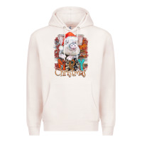 Pale Pink merry Christmas pig Premium Hoodie - CowhideDigitalArt