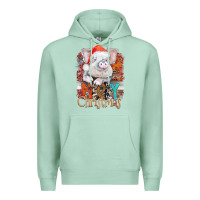 Seafoam merry Christmas pig Premium Hoodie - CowhideDigitalArt
