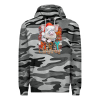 Slate Camo merry Christmas pig Premium Hoodie - CowhideDigitalArt