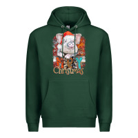 Sports Green merry Christmas pig Premium Hoodie - CowhideDigitalArt