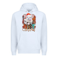 White merry Christmas pig Premium Hoodie - CowhideDigitalArt