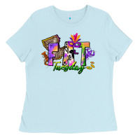 Baby Blue fat tuesday Ladies Tee - CowGirlArtShop