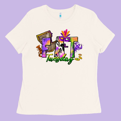 Fat Tuesday Ladies Tee Designed By Cowgirlartshop