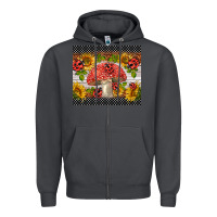 Smoke ladybug mushrooms Zipper Hoodie - BarkalooDesign