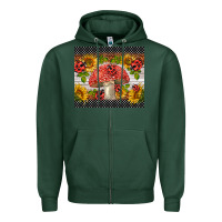 Sports Green ladybug mushrooms Zipper Hoodie - BarkalooDesign