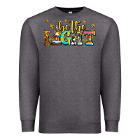 Charcoal Heather be the light Premium Sweatshirt - AdoDesignShop